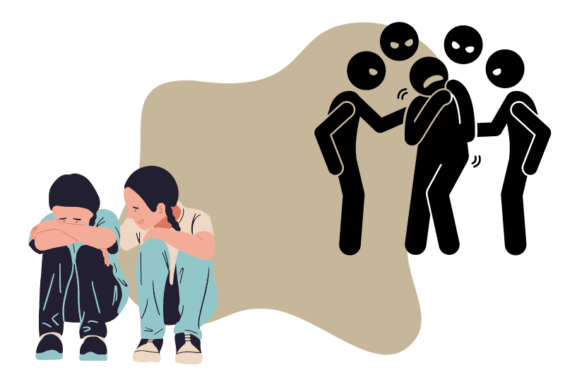 悩んでる人のイラスト
