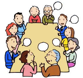 会議をするイラスト