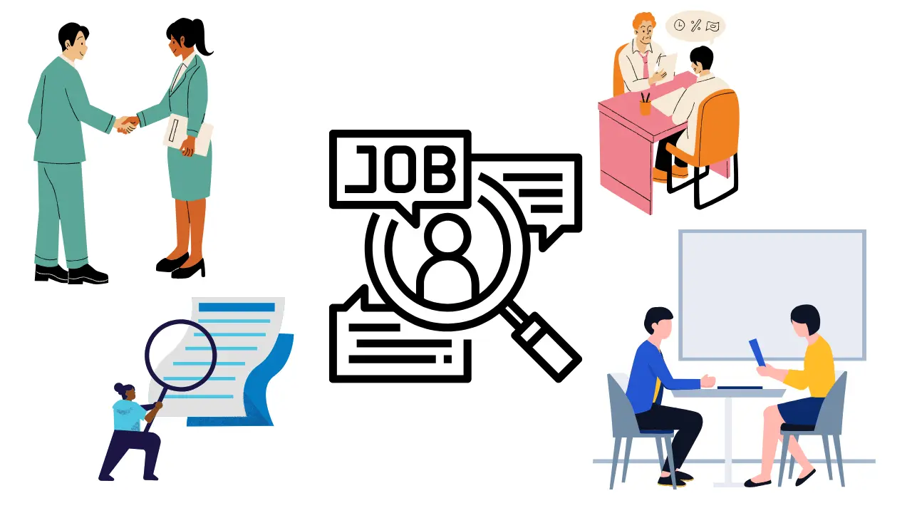 計画的に相談しながら働くイラスト